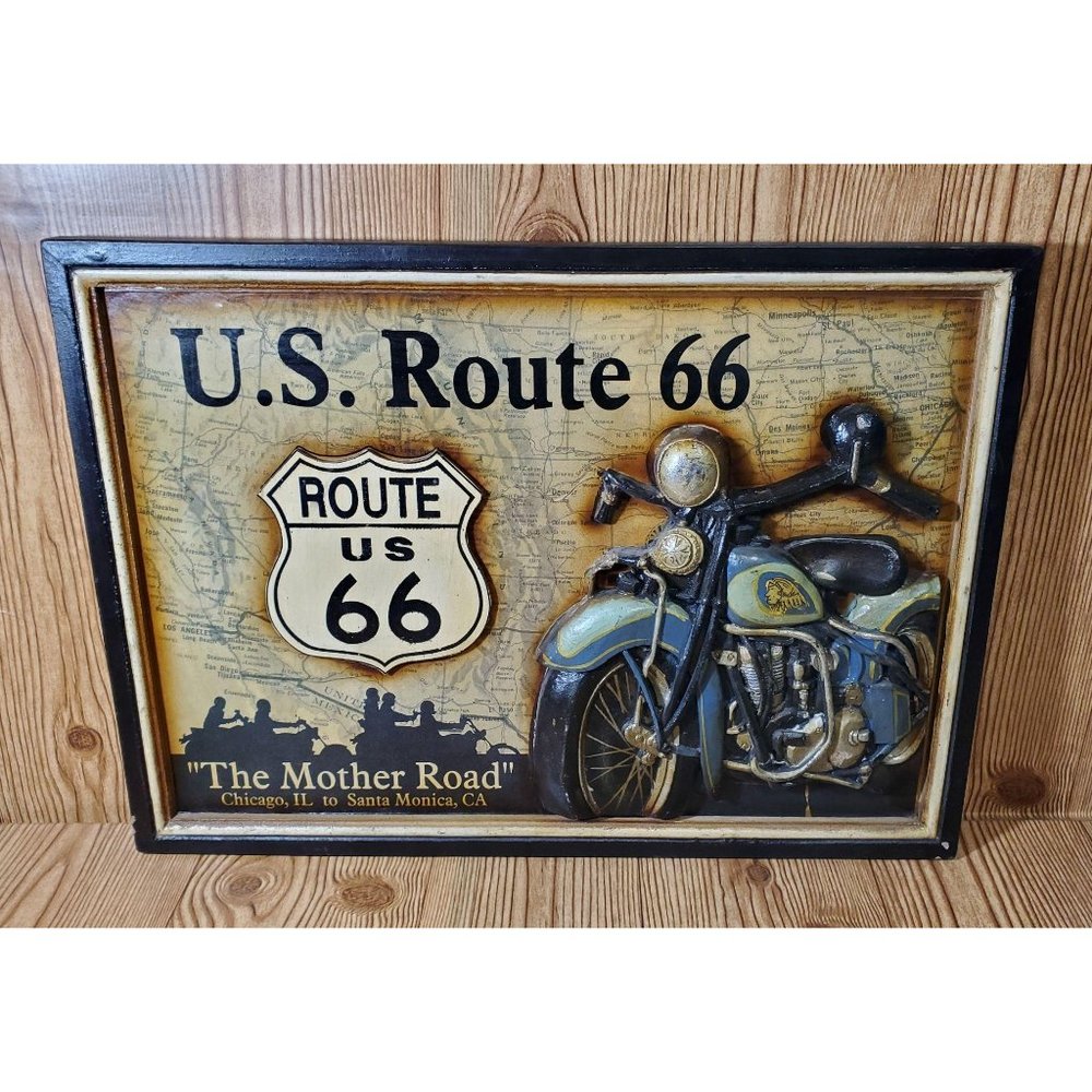 Route 66 Relief Art Wall Hanging